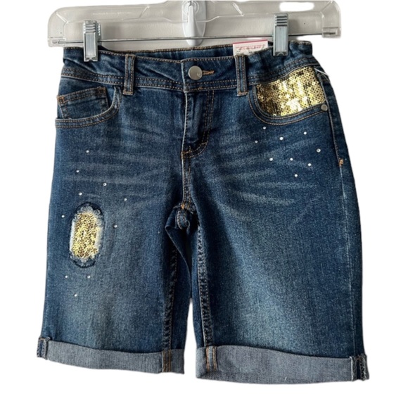 Total Girl Girls denim shorts size 10R NWT - Picture 1 of 2